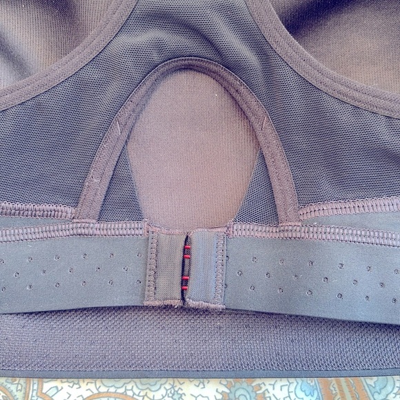 CHAMPION Performance Racerback Sports Bra Black Stretch Women's L - Picture 3 of 6